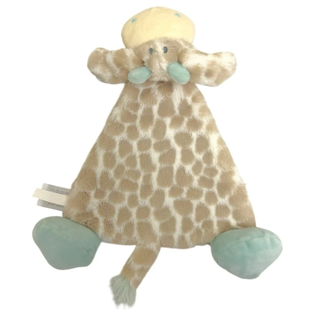 Demdaco Nat & Jules Baby Giraffe Lovey Security Blanket Soft Rattle 14